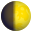 first quarter moon symbol