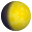 waxing gibbous moon symbol
