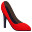 high-heeled shoe