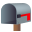 open mailbox with lowered flag