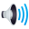 speaker with three sound waves
