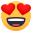 smiling face with heart-shaped eyes