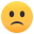 slightly frowning face