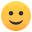 slightly smiling face
