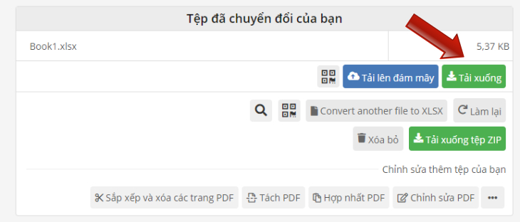 chuyen files pdf bang pdf2go