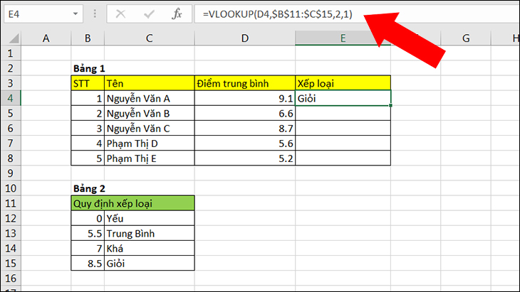 vi du ham vlookup buoc 2