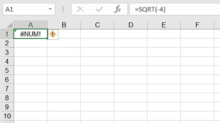 cac loi trong excel num