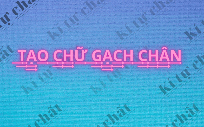 Tạo chữ gạch chân