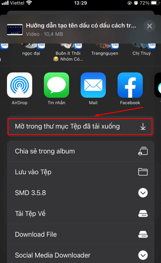 Lưu file về máy