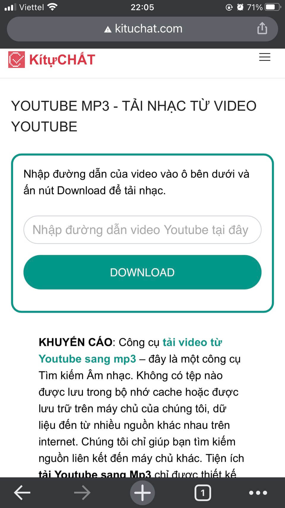 Công cụ Youtube Mp3